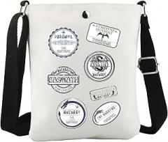 WCGXKO Dragon Rider Book Lover Gift War College Crossbody Bag for Literature Lover