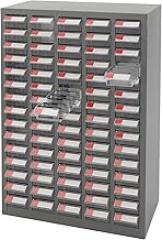 75 Drawer Parts Cabinet, Heavy-Duty Bolt and Nut Tool Storage Organizer Box with Dividers & Tags for Garage, Office, Warehouse