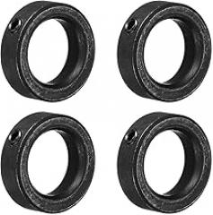 Generic Shaft Collar 25/32 Bore Carbon Steel Set Screw Black 4 Pack