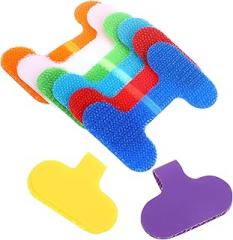 BESPORTBLE 24Pcs Nylon Cable Ties and Cord Labels for Electronics, Multi-Color 6X3.8Cm Flexible Wire Markers for Cable Management and Electrical Wire Organization