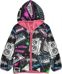 GuoChe Fleece Jacket Toddler Girl Outerwear Jackets Cute Baby Girls Clothes 3T