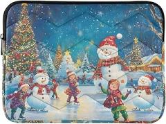 Charming Ice Skating Winter Wonderland Laptop Sleeves Laptop Sleeve Case 14 Inch Portable Electronic Device Cover