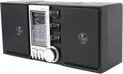 Asixxsix Portable AM FM SW Radio, Speaker Stereo with USB Drive Storage Card Playback, 5W Drivers for Crystal Clear Sound, 18 Hour Battery Life for Home Outdoor Travel (US Plug)