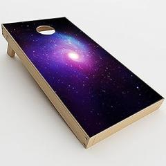 Skin Decal Vinyl Wrap for Cornhole Outdoor Game Bag Toss (2 x pcs. Skins only) / Galaxy 3