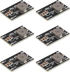 6pcs Mini Buck Converter, DC to DC Circuit Board Input 6-24V to 5V 2A 10W Output Adjustable Voltage Regulator Reducer Electronic Step-Down High Efficiency Power Supply Board Module