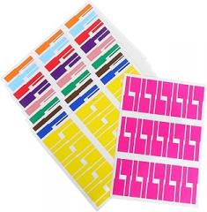 STOBAZA 10 Sheets Multi Colored Writable Cable Labels of Wire Tags for Cord Management Handwriting Printer Compatible Optimized Fit for Electronics Organization