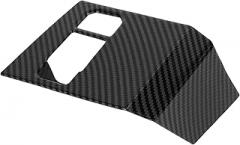 1 Pcs Electronic Handbrake Frame Cover Trim for Toyota Tundra 2022-2024 Center Console Electronic Handbrake Button Protect Cover Trim Carbon Fiber Pattern ABS Black