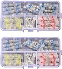 100Pcs Connector Heat Shrink Sordering Terminals Solder Sleeve Tube Wire Insulated Butt Electronic Cable Kit