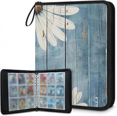 Daisy Board 9 Pocket Card Binder,Double Sided Holds 900 Pocket,Waterproof Trading Card Binder Album Storage Protectors Gifts for Kids Collectors