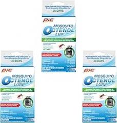 PIC Mosquito Octenol Lure (3 Pack), Attracts Mosquitoes, for Use with Electronic Insect Killers & Traps