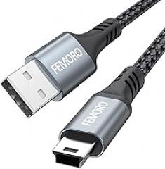 TI 84 Plus CE Charger Cable 3ft (Power & Data), Texas Instruments Calculator Charging Cord for TI-84 Plus CE Python, TI-Nspire CX II CAS, TI-89 Titanium Graphing Calculators, Braided Updated