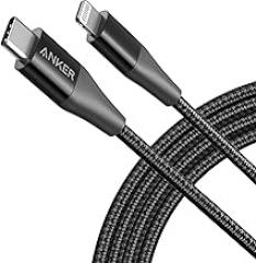 Anker USB C to Lightning Cable [6ft MFi Certified] Powerline+ II Nylon Braided Cable for iPhone 13 13 Pro 12 Pro Max 12 11 X XS XR 8 Plus, AirPods Pro, Supports Power Delivery (Black)