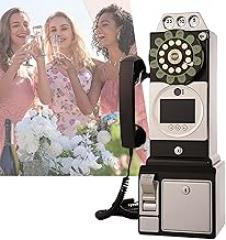 SHAHRYAR Audio Phone Guestbook, Unique Phone Voice Recorder, with 5000mah Battery Audio Guestbook Like Leaving A Voicemail Message, Preserve Your Special Occasions,Black