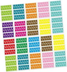 20sheets Self-adhesive Cable Labels for Electronics Moving Replacement Organize Wires Ease