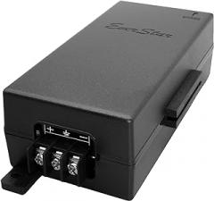 EverStar iPoE-24W48DW 100Mbps | 9-36V DC in | 48V/0.5A 24W DC PoE Out | DC-DC Converter + Passive Mode B (pins 4,5_V+,7,8_V-) Solar PoE Injector/Adapter | Black