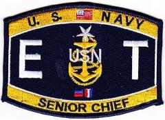 Popular Patch ETCS Electronics Technician Senior Chief Petty Office Patch