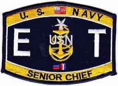 ETCS Electronics Technician Senior Chief Petty Office Patch