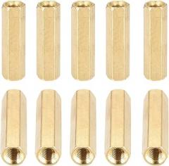 M4x20mm(DXL) - Hex Standoff Spacer Nuts -15Pack- Good for Electronic Machine - Female Brass Coupling Screws