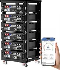 ECO-WORTHY (Cubix 100 48V 600Ah Server Rack Battery LiFePO4 w/Bluetooth | 6 Pack 30.72kWh Solar Battery Kit for Home Backup | UL1973 & UL9540A & CEC Listed (Get Free 6-Layer Rack with 600A Busbar)