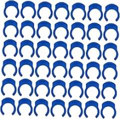 50pcs Blue Quick Connector Clips Plastic Pipe Locking Clips Small Pe Tubing Connectors for Reverse Osmosis Filters Sturdy Leakproof
