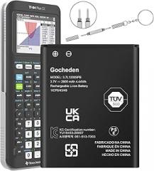 TI 84 Plus CE Battery, TI-84 Plus CE Battery Replacement for Texas Instruments Calculator, TI-84 Calculator, Part No. P11P35-11-N01 3.7V 2600mAh, TI-Nspire CX II TI-Nspire CX II CAS