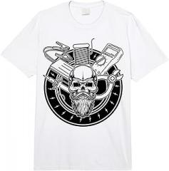 Electronics Technician Gift for Men Crafter Crafting & Craft Profession - Skull Electronics Technician Comfort Colors Adult Heavyweight T-Shirt