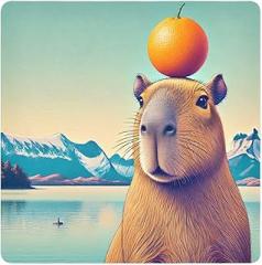 Joko Ivery Capybara Orange Mountains Protective Wrap 13.8