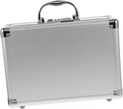 Metal Briefcase Portable Tool Storage Case Hard Case for Electronics Men Tool Box