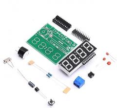 DEVMO 1set C51 4 Bits Digital Electronic Clock Electronic Production Suite DIY Kits MC