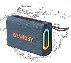 BYANDBY Speaker, Portable Wireless Bluetooth Speakers, Wireless Stereo Pairing, 10W Stereo Sound, BT 5.3, Bassup, Electronics for Home, Shower, Outdoors, Travel(1PCS, Blue)
