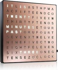 Electronic Word Clock, LED Luminous Time Display, Easy, Wall Desk Dual Use for Living Room Bedroom Office