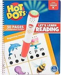 Educational Insights Hot Dots Let's Learn Kindergarten Reading Set - Kindergarten Workbooks with Interactive Pen, Homeschool Learning Activities, Learn to Read Activity Books for Kids Ages 5+