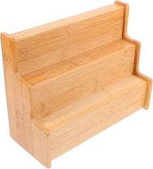 Milisten Spice Rack for Countertop Adjustable Three-tier Kitchen Shelf Multifunctional Seasoning Organizer Expandable Cabinet Storage Rack