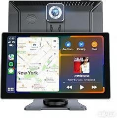 Wireless Carplay Screen for Car 2K Dash Cam, 9.1