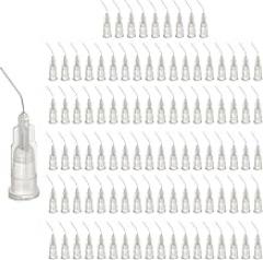 uxcell 200 Pcs Pre Bent Dispensing Needle Tips, 27 Gauge Stainless Steel 45 Degrees Bent Dispensing Tips 0.5