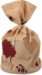 GANSHAYA Halloween Trick or Treat Burlap Bag Drawstring Candy Bag for Halloween Costume Cosplay Accessories Decorations Party Favor Supplies