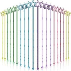Capoda 20 Pcs Teacher Star Finger Pointers for Classroom Mini Hand Reading Pointer Stick for Kids Plastic Princess Fairy Wands for Back to School Kindergarten Student Teacher Teaching Reading Supplies