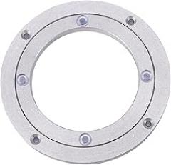Aluminium Alloy Turntable Bearing, Easy to Set Up, Great for Cake Decorations, TV Monitor Stand, Electronic Repair, with Smooth Surface, Beautiful, and Easy to for Catering (8 inches*H8.5MM)