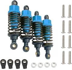 4* Aluminum Shock Absorber RC Upgrade Accessories Part for Tamiya TT01 TT02 RC Car, Blue