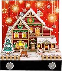 Electronic Snow House Planner LED Illuminated Weekly Schedule With Warm Glow Festive Desk Decor For Office A LED Illuminated Calendar For Students