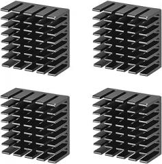 DMiotech 4 Pack 10x20x20mm Aluminum Alloy Radiator Electronic Cooler Radiator with Thermal Paste for MOS and IC Chip