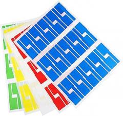 POPETPOP 50Sheets Self Adhesive Cord Labels for Cable Management Durable Wire Tags for Electronics Home Office and Car Organization Includes Each