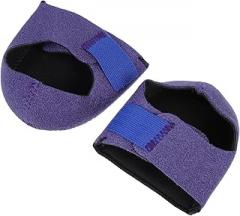 Milisten Silicone Heel Protective Covers with Adjustable Strap Non-Slip Heel Cushions for Comfortable Foot Support Blue S 36-40-45