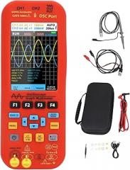 Handheld Oscilloscope, 3 in 1 Multimeter, Generator, Channel Accuracy, 3.98 inch TFT Display, Shockproof Design, for Electronics Enthusiasts