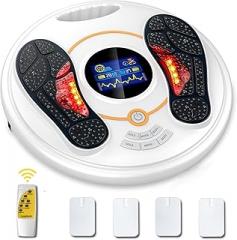 Creliver EMS Foot Massager for Neuropathy, Foot Circulation Stimulator for Plantar Fasciitis and Pain Relief, Electronic Muscle Stimulator with 25 Modes 99 Intensities