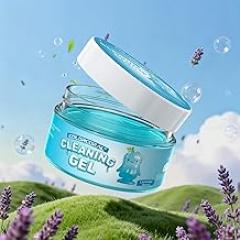 COLORCORAL Car Cleaning Gel (Lavender Scent,Blue),Reusable Dust Cleaning Gel for Car Interior Cleaning Kit, Auto Vent Cleaner，Keyboard Cleaner Gel for Cleaning Dust and Debris from Corners, Crevices