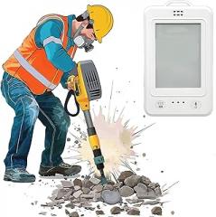 4G Smart Electronic Badge, Field Staff Locator, Text Display Function, Supports Two-Way Communication and Task Assignment, Used for Cleaning, Security and Sanitation Management.