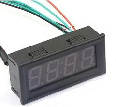 Digital Electronic Clock Red LED Car Motorcycle Auto LED Panel Time Watch 0.56