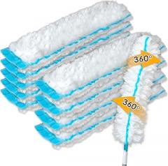 (10 Count) Duster Refills Compatible with Bona Extendable Dusting Kit and The Bona Compact Dusting Kit, Disposable Dust Removal Brush Heads for Electronics, Furniture, Car Interior