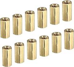 YOKIVE 30 Pcs M3 Spacers, Brass Hex PCB Standoffs Nuts, Keep Height Consistent, Great for Motherboard, Circuit Board, Electronics (Gold Tone, 10mm)